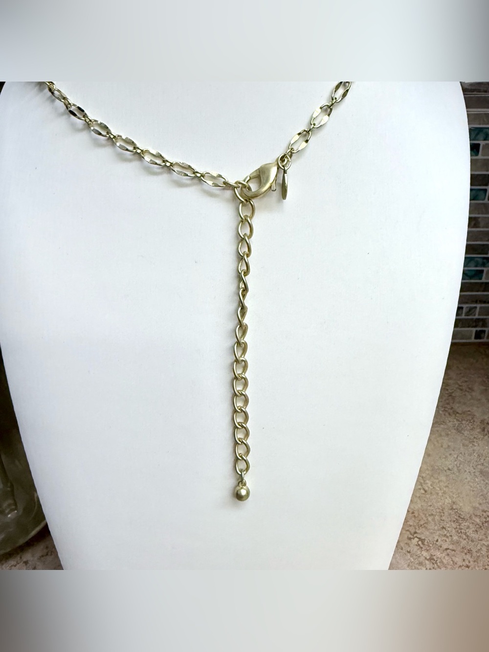 Chico's Double Strand Coin Charm Necklace - Picture 3 of 4